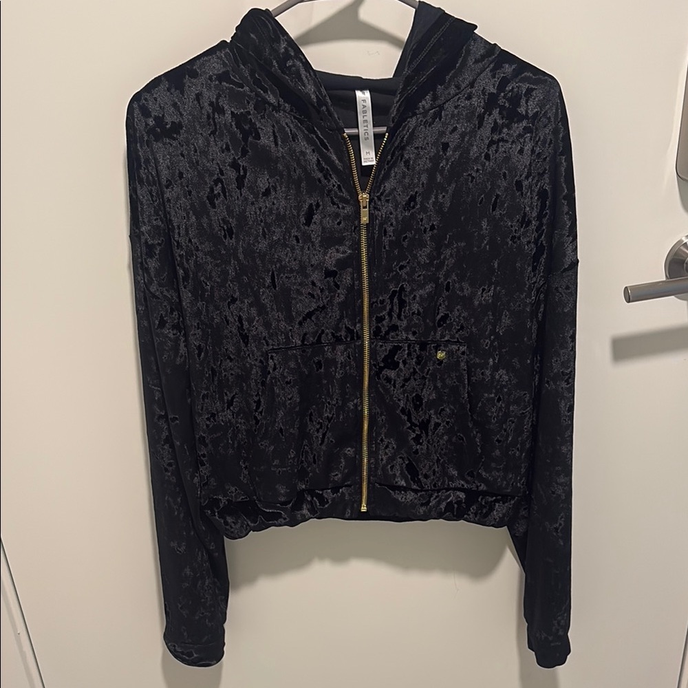 Fabletics Black Velvet Women's tracksuit